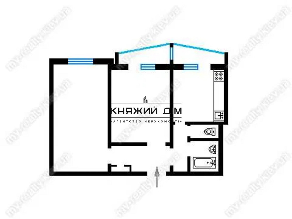 Продається 2 кімнатна квартира біля метро Оболонь № 21146723 Київ - зображення 4