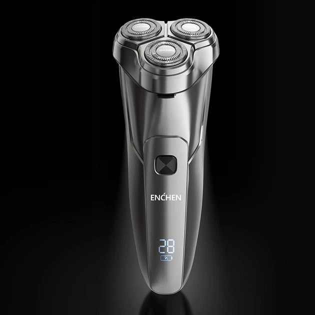 Электробритва Enchen STEEL-3S серебристая Київ - зображення 2