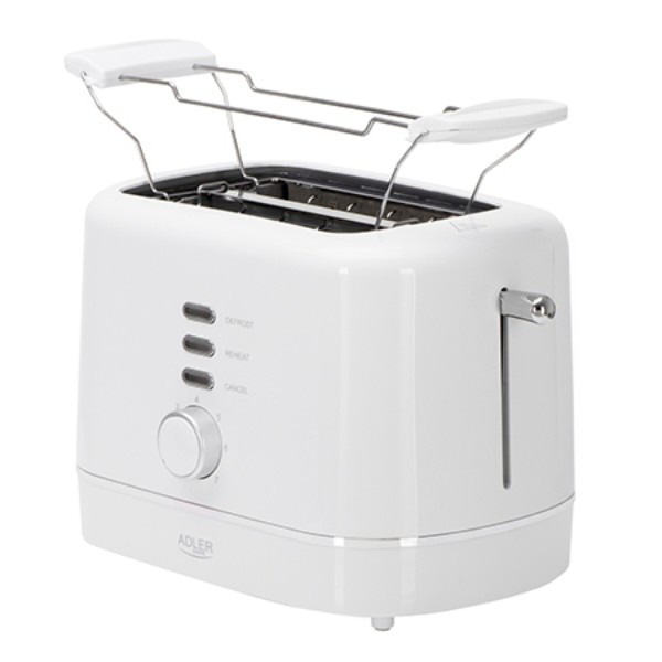 Тостер Adler AD 3224 white 850 Вт белый Київ - зображення 1