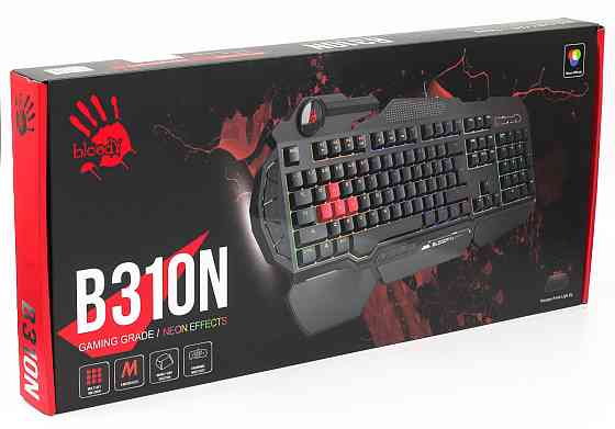 Клавиатура компьютерная проводная Bloody B310N Black черная Київ