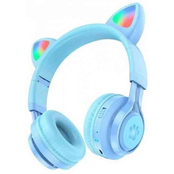 Bluetooth-гарнітура Hoco W39 Cat Ear Kids BT Blue (Код товару:32762) Харьков