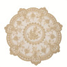 Салфетки кружевные Leeseph круглые бежевые 32 см 2 шт Одесса