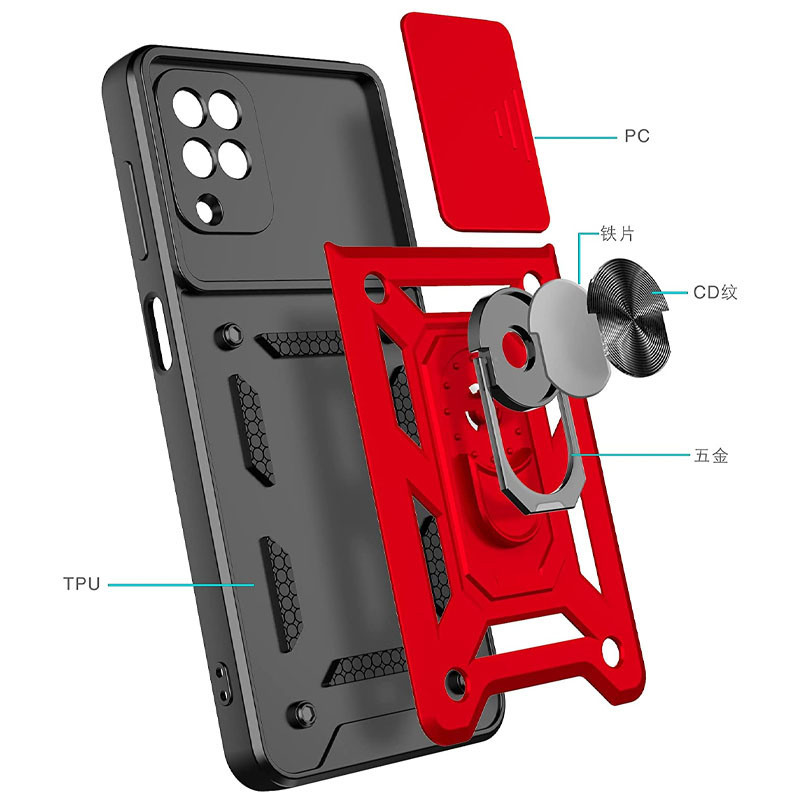 Ударопрочный чехол Camshield Serge Ring для Samsung Galaxy A22 4G / M32 Херсон - зображення 4