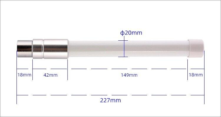 Антенна 400-530MHz 5dBi, до 50W, 22 см, N-male (штырь), с магнитной основой 12 см, RG58U 3м с SMA ра Дніпро - зображення 5