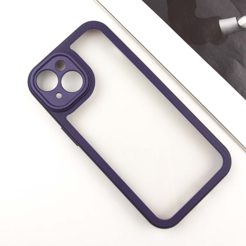 TPU чехол Transparent + Colour 1,5mm для Apple iPhone 14 (6.1") Херсон - изображение 8