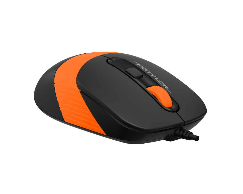 Мышь компьютерная проводная A4Tech Fstyler FM10S Black/Orange оранжевая Киев - изображение 5