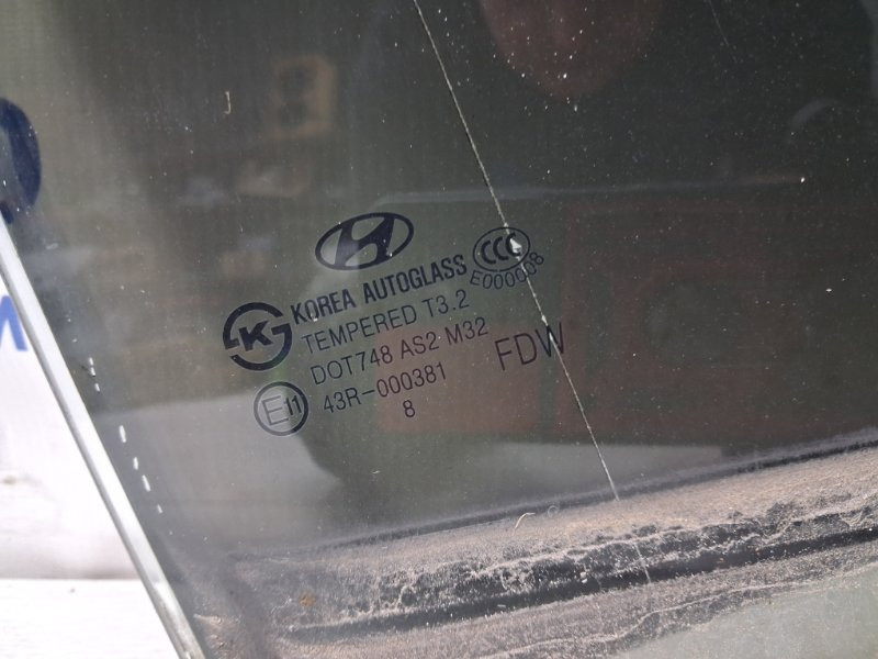 Стекло двери заднее правое Hyundai I30 2007-2012 834202L210 (Арт. 78253) Київ - зображення 2
