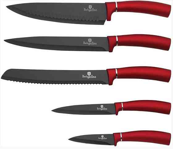 Набір ножів 6 предметів Metallic Red Line Edition Berlinger Haus BH-2519 Київ