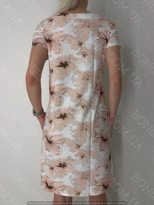 Ночная сорочка с короткими рукавами "Donna" (16264) (арт. 1370) Кривий Ріг - зображення 4