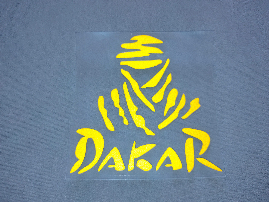 Наклейка Дакар Жёлтая светоотражающая на авто-мото Київ - зображення 3
