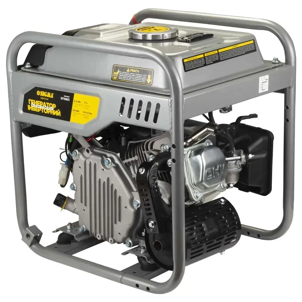 ⚡ Інверторний бензиновий генератор SIGMA 2.2/2.5 кВт, бак 7 л, ручний запуск (5710821) — АКЦІЯ! Львів - зображення 4