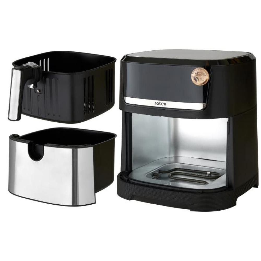 Мультипечь Rotex Up DownFry ROM990-XXL 2000 Вт 9.5 л серебристая Київ - зображення 8