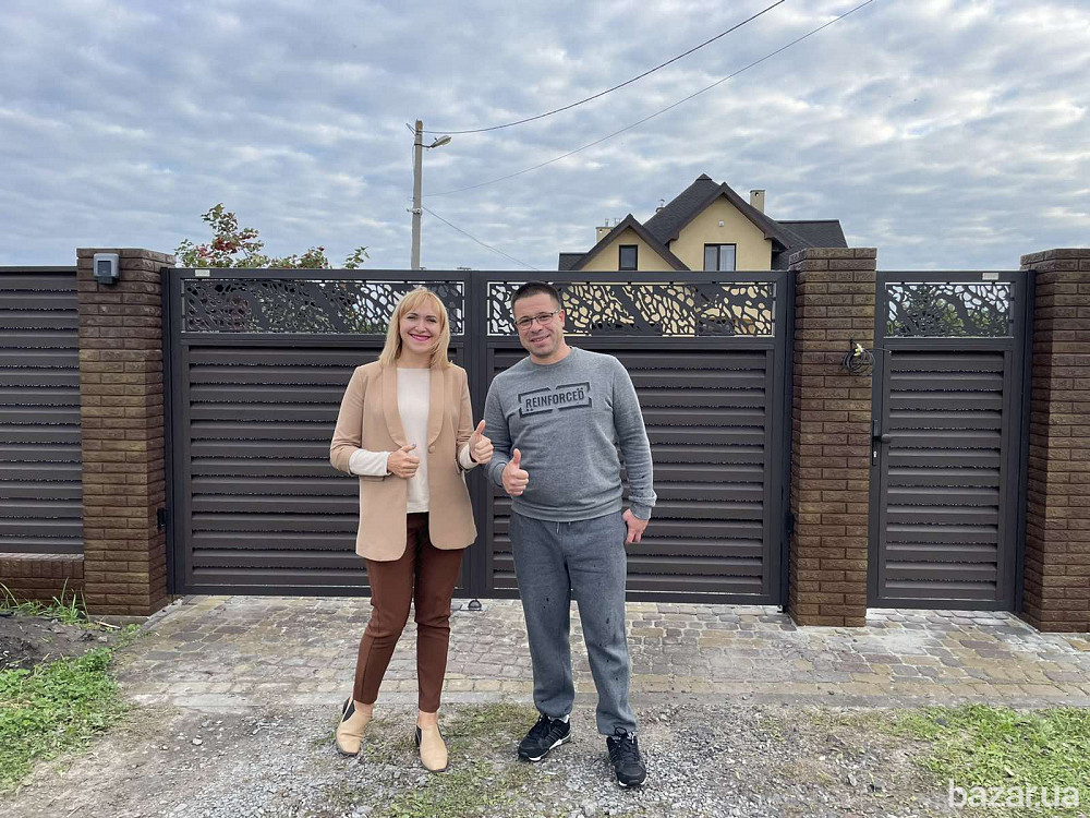 Сучасний металевий паркан - огорожа Жалюзі від виробника Запорожье - изображение 4