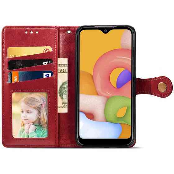 Кожаный чехол-книжка GETMAN Gallant (PU) для Samsung Galaxy A07 Херсон
