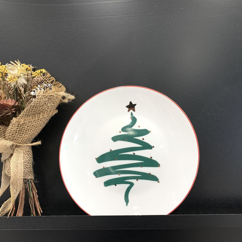 Тарілка десертна Новорічна Christmas tree 8995 20.6 см Київ - зображення 1