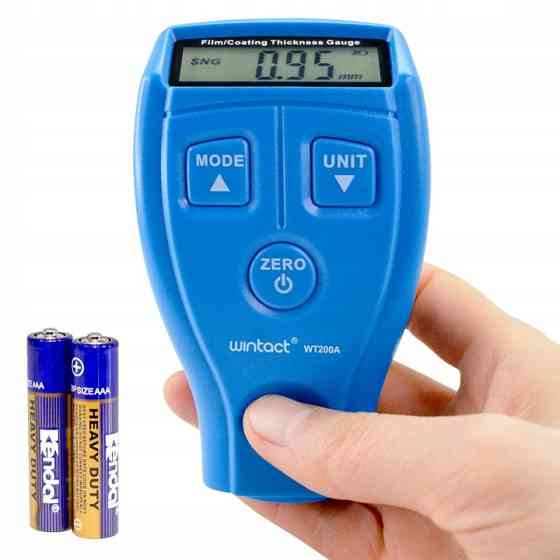 Тестер толщины краски (толщиномер) Fe/nFe, 0-1800мкм WINTACT WT200A Харків