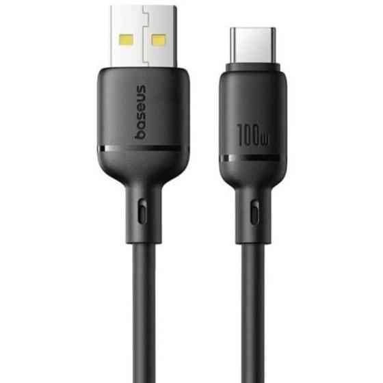 Кабель Baseus Silky Series USB to Type-C 100W 2m Black (P10377703113-01) Харьков