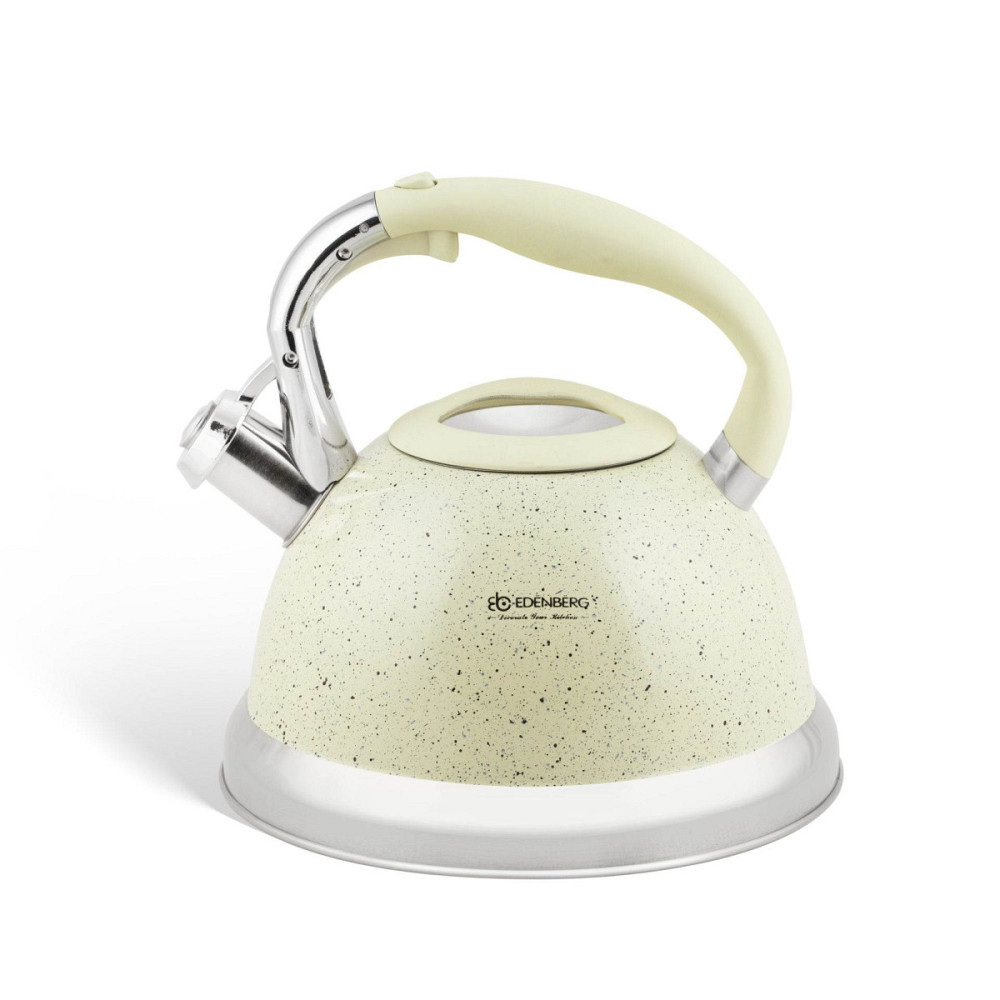 Чайник із свистком Edenberg EB-1955-Lactic 3 л молочний Київ - зображення 1
