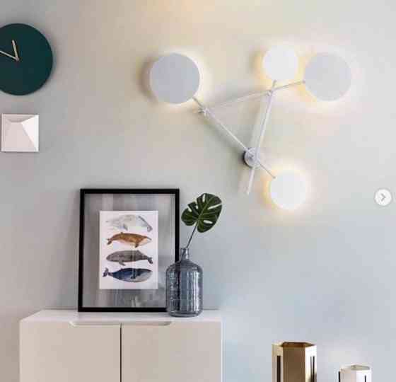 Бра настінна LED WA11-wh-k Білий 14х75х75 см. Киев