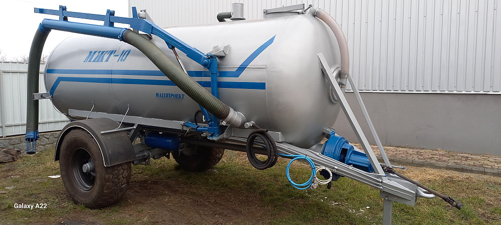 Бочка МЖТ 10 одноосна вакумна з навозним розкидачем 12м Белая Церковь - изображение 2