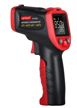 ИК пирометр (цв. дисплей, термопара) -50-850°C WINTACT WT323B Харьков