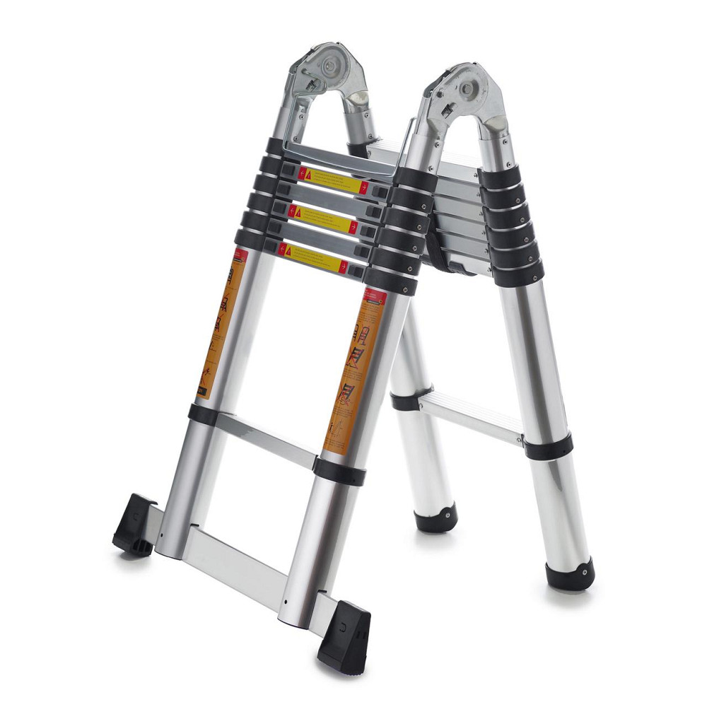 Стремянка телескопическая алюминиевая с шарниром Avior DA7A14. 2×7 ступенек Артикул: DA7A14 Київ - зображення 8