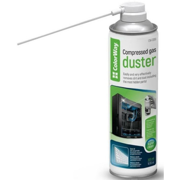 Стиснене повітря ColorWay 300 мл для очищення оргтехніки (CW-3330) Харків - зображення 1