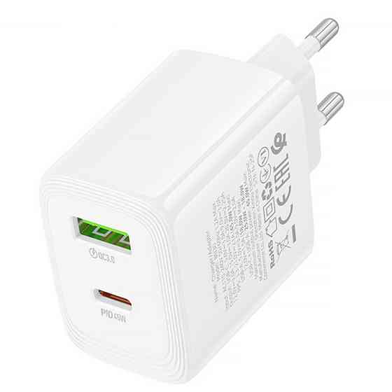 СЗУ Borofone BN30 Cargador PD45W+QC3.0 (1USB-A/1C) Херсон