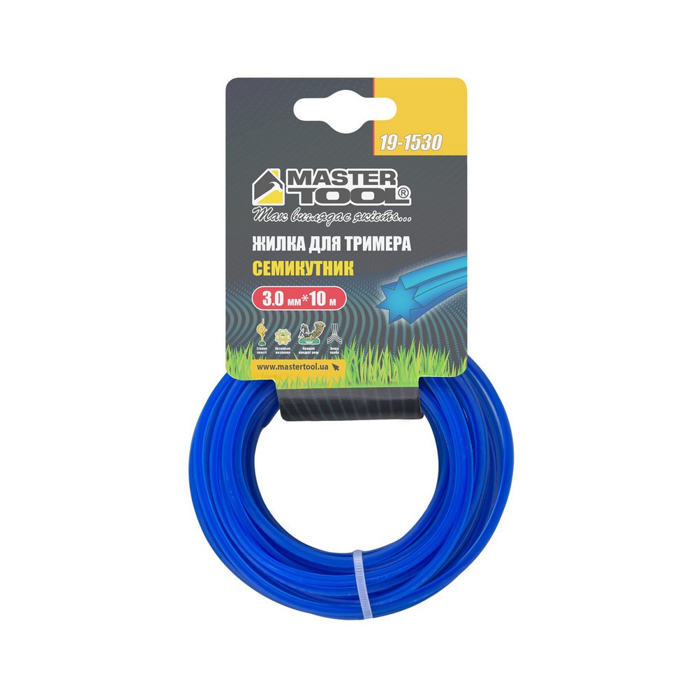 Леска для триммера MASTERTOOL СЕМИУГОЛЬНИК 3,00 мм 10 м 19-1530 Харків - зображення 2
