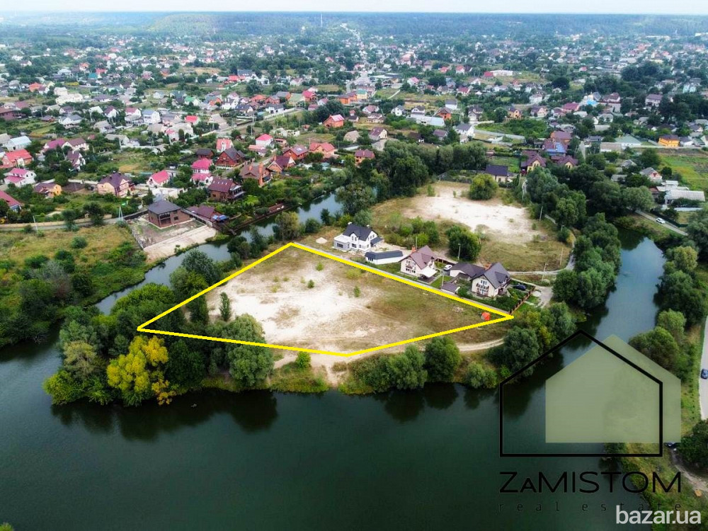 Продаж супер ділянка 50 соток в селі Гнідин. Знаходить на півострові, із своїм виходом до річки. Ел Бориспіль - зображення 9