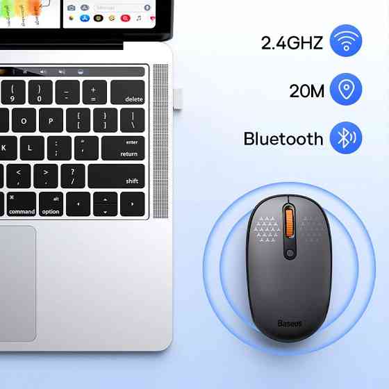 Мышь беспроводная Baseus F01B Tri-Mode Bluetooth + 2.4G (B01055503833) Херсон