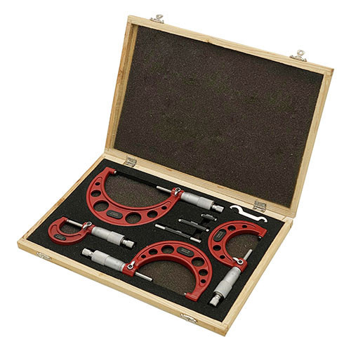 Набор микрометров механических 0-100мм 4шт. PROTESTER SMOM0100 Харків - зображення 1