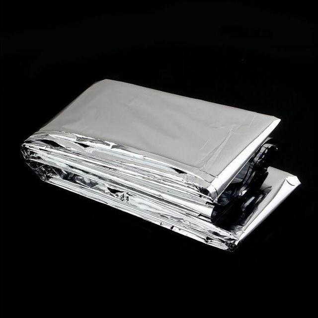 Спасательное одеяло 130×210 мм аварийное покрывало из фольги Київ - зображення 8