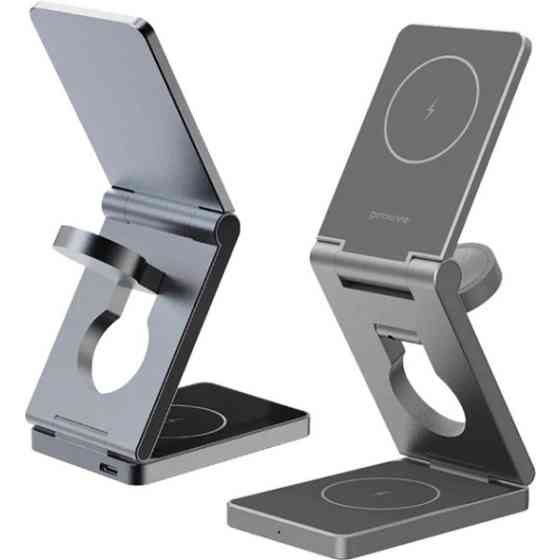 Бездротовий зарядний пристрій Proove Titan Volt 3 in 1 Gray (WSTV15000003) (Код товару:41685) Харків