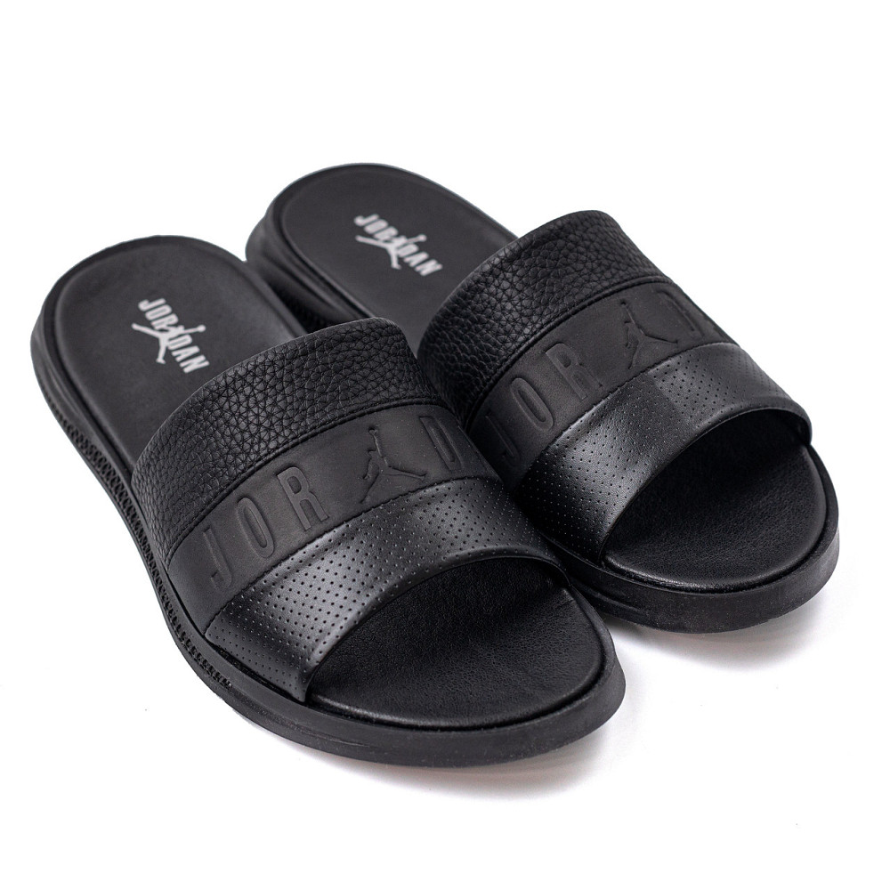 Мужские кожаные  летние шлепанцы-сланцы Jordan Київ - зображення 4