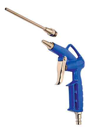 Пневмопистолет для продувки MASTERTOOL Ø 2 мм 2-6 бар с дополнительной металлической насадкой 120 мм Харьков