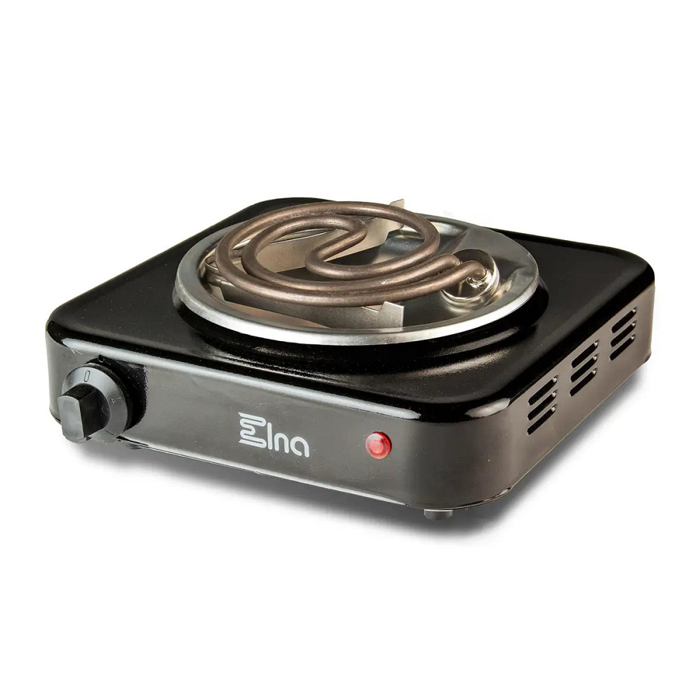 Плита электрическая спиральная настольная ЕЛНА 100 1000 Вт черная Киев - изображение 1