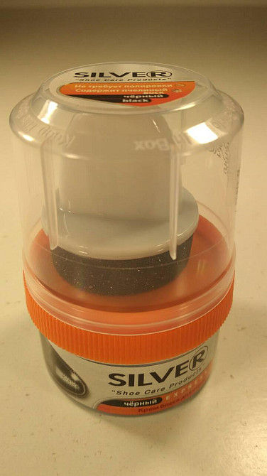 Крем для обуви "Silver Premium" банка 55ml черный (1 шт) Харків - зображення 1