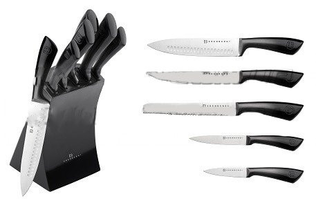 Набір ножів Edenberg EB-11003-Black 6 предметів чорний Київ - зображення 1
