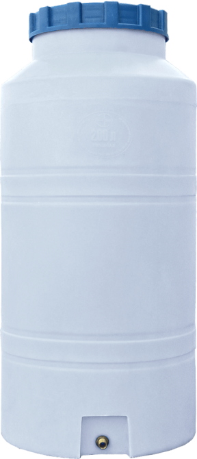 Емкость 200 л вертикальная ВО ПБ белая Киев - изображение 2