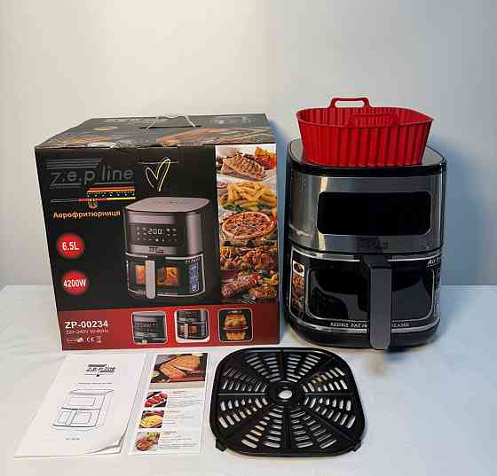 Аэрогриль мультипечь на два тэна с силиконовой формой Zepline ZP-00234 6.5 л 4200 Вт Киев