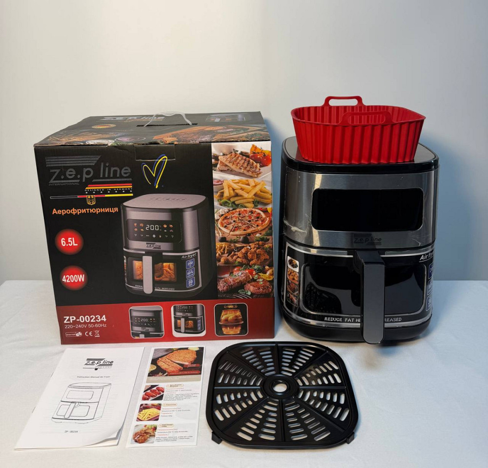 Аэрогриль мультипечь на два тэна с силиконовой формой Zepline ZP-00234 6.5 л 4200 Вт Киев - изображение 3