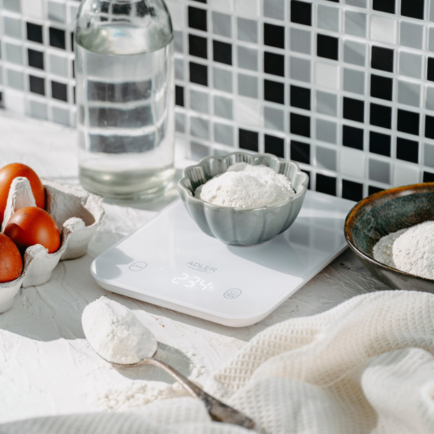 Весы кухонные Adler AD 3181 white 10 кг белые Киев - изображение 2