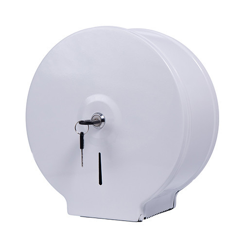 Держатель туалетной бумаги Джамбо, нер.сталь, белый Київ - зображення 4