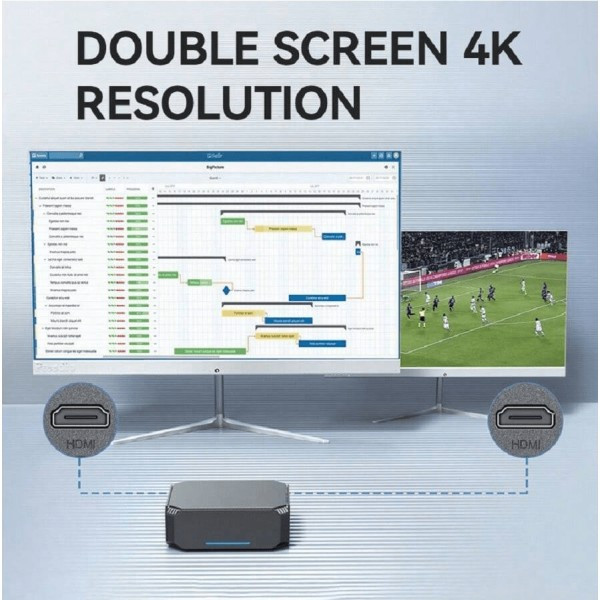 Міні-комп'ютер Firebat AK2 Plus 8/256GB n100 Grey (Код товару:33121) Харьков - изображение 12