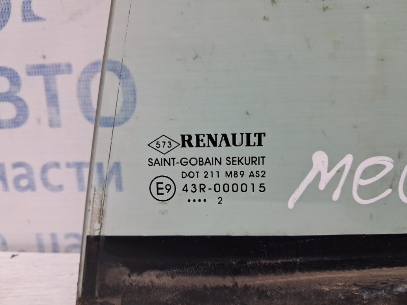 Стекло двери задней левой (форточка) Renault Megane 3 1.5 DIESEL K9K 2008 (б/у) Киев - изображение 2