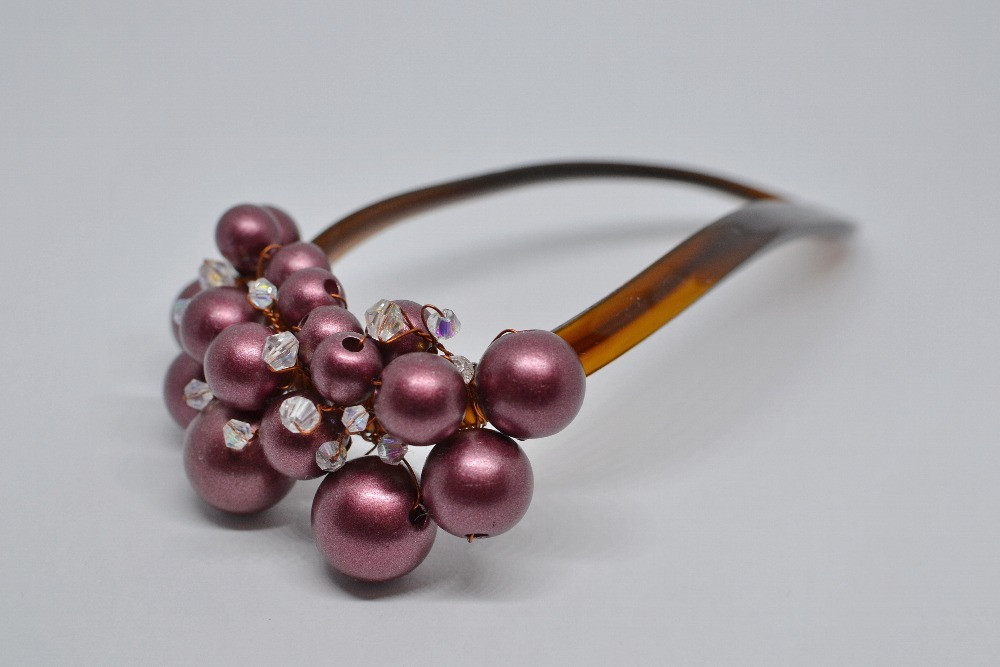 HandMade Декоративна квіткова шпилька в волосся 11, 5см, Ровно - изображение 8