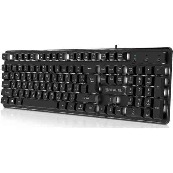 Клавіатура REAL-EL RK-7015 USB Black (EL123100049) Харків