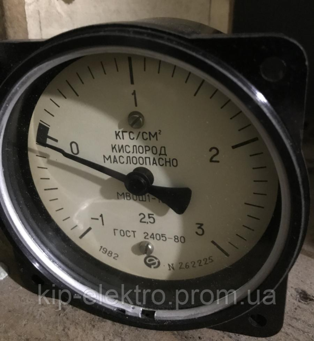Мановакуумметр показывающий МВОШ1-100 (МВОШ-1-100, МВОШ, МВОШ100, МВОШ 100) - осевой штуцер (ОШ), с  Київ - зображення 1