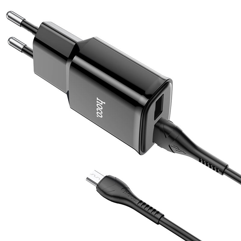 СЗУ Hoco C88A Star round 2.4A (2USB-A) + кабель USB to MicroUSB Херсон - зображення 2